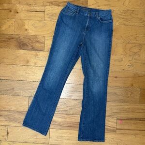 Lauren Ralph Lauren Size 6 Straight Leg Denim Jeans Cotton Stretch High Rise